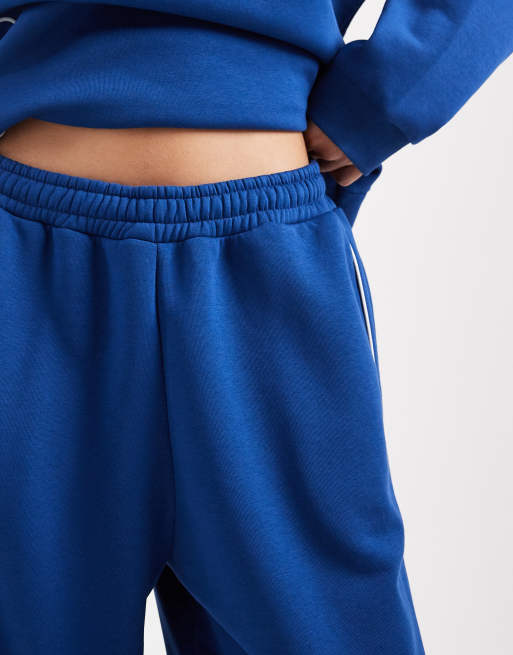 COLLUSION sporty sweatpants with piping detailing in cobalt blue - part of a set, 3 of 5