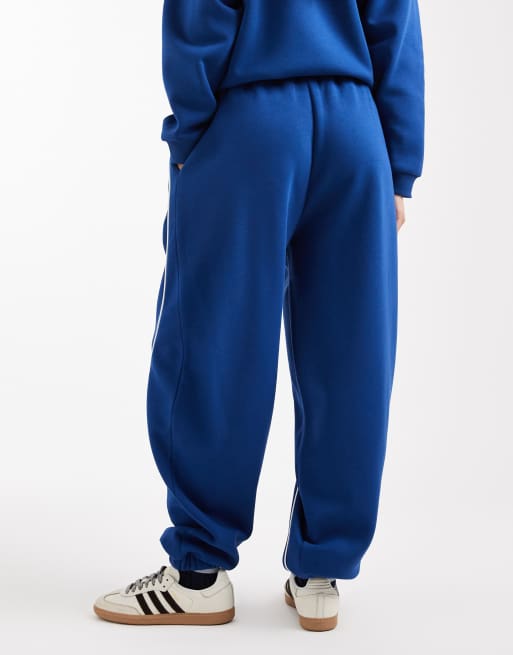 COLLUSION sporty sweatpants with piping detailing in cobalt blue - part of a set, 4 of 5