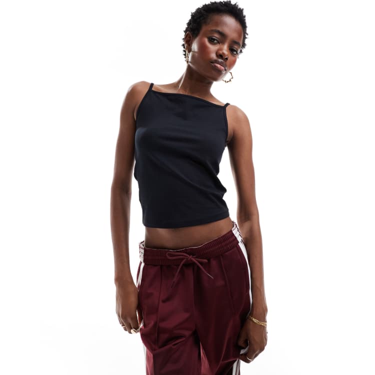 COLLUSION square neck tank top in black | ASOS