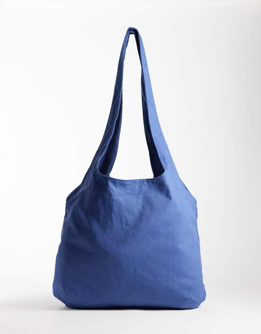 COLLUSION stor marineblå shopper-tote, 3 af 4