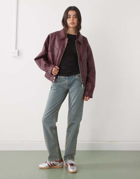COLLUSION straight leg low rise jean in mid washed blue - view 1