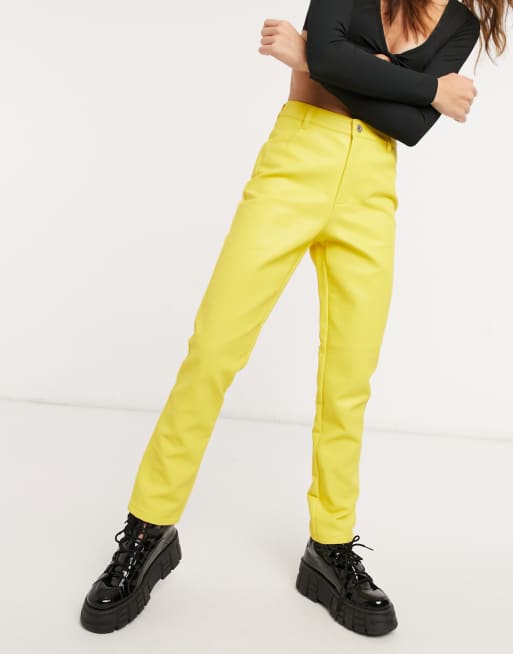 Bright cheap yellow joggers