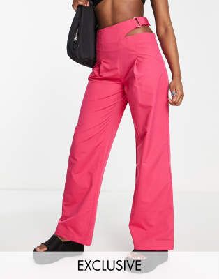 COLLUSION wide leg pink stripe pants  Pink stripes, Fashion pants, Asos  women