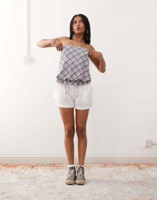 Collusion Stripe Bandeau Top