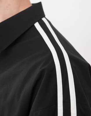 Collusion Stripe Shoulder Sl Shirt