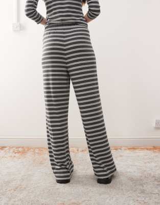 Collusion Stripe Wide Leg Trouser Co-ord-multi In Multi