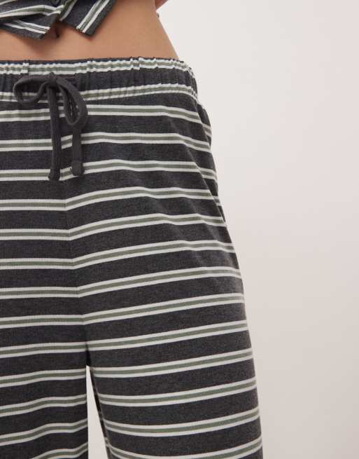 COLLUSION stripe wide leg trouser co-ord, 5 of 5