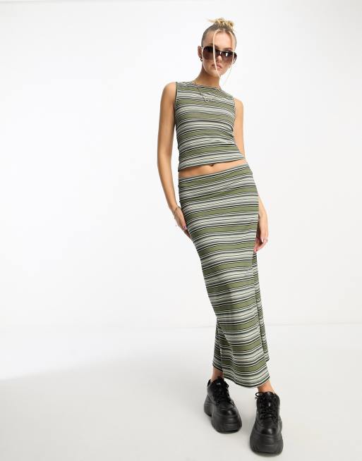 Maxi hotsell striped skirt