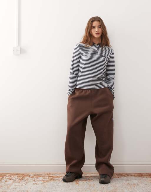 COLLUSION striped polo long sleeve top, 4 of 4