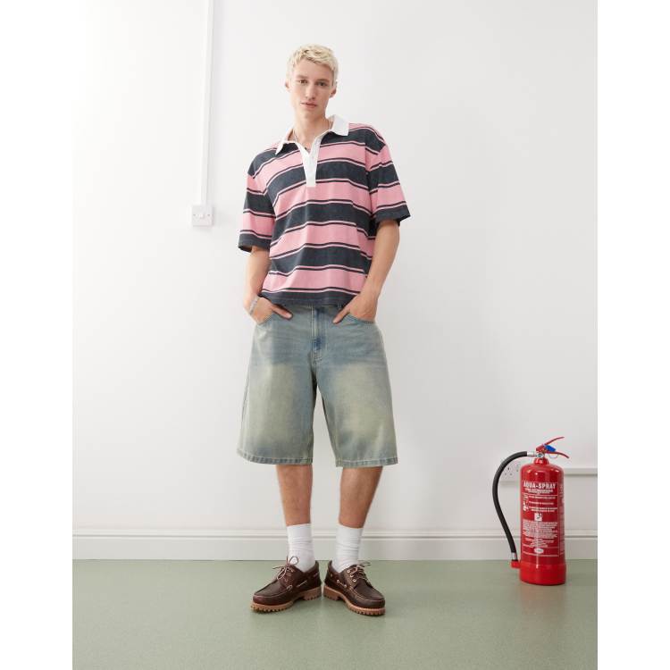 Tシャツ・カットソー No.0921 stripe rugby collar T (4color) Tシャツ・カットソー No.0921 stripe rugby collar T (4color