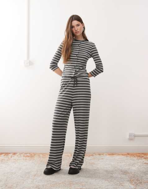 COLLUSION striped wide leg pants - part of a set - view 1