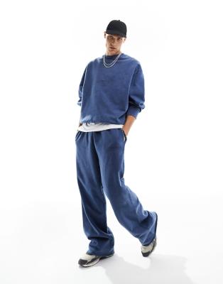 COLLUSION STUDIOS joggers in blue - ASOS Price Checker