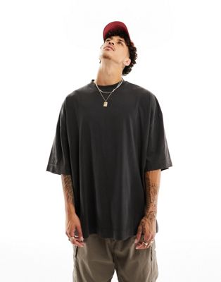 COLLUSION STUDIOS oversized t-shirt in black