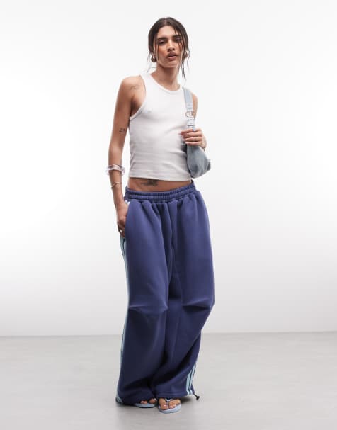 COLLUSION – Superweite Sport-Jogginghose in Marineblau - view 1
