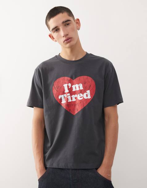 COLLUSION – Svart t-shirt med smal passform och text baktill - view 1