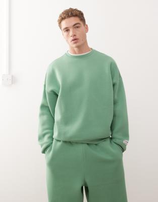 COLLUSION - Sweat épais coupe carrée - Vert