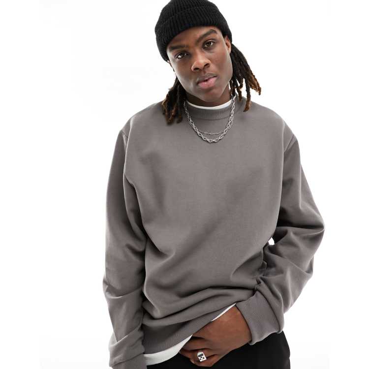 COLLUSION sweatshirt in charcoal | ASOS