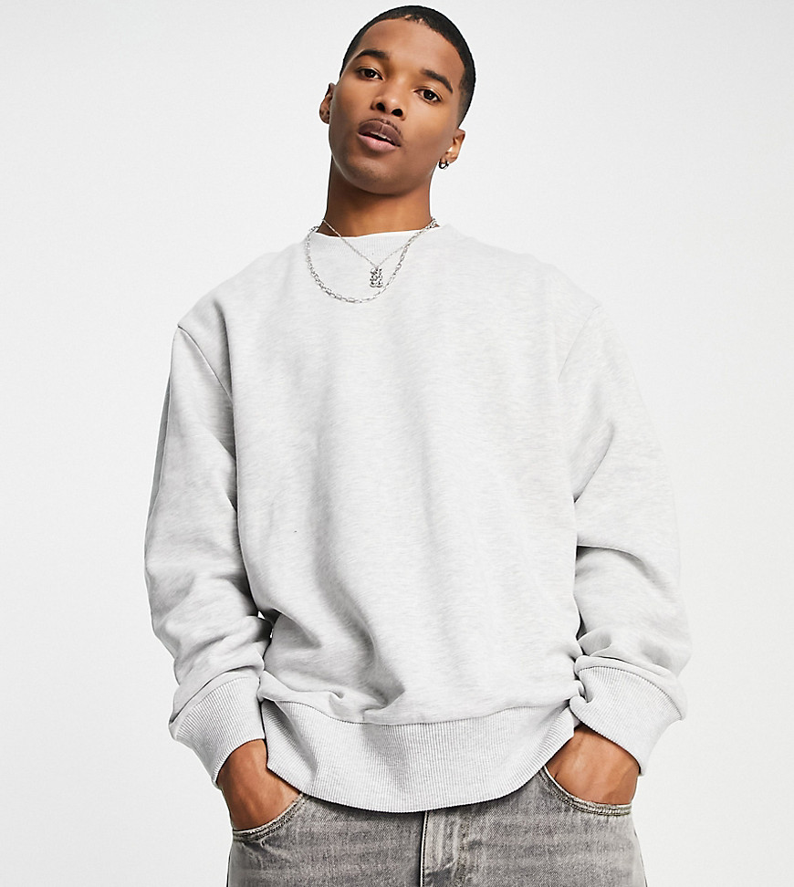 COLLUSION sweatshirt in gray marl-Grey