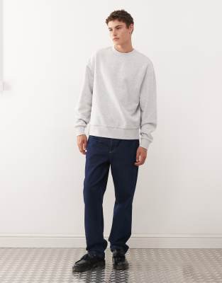 Collusion Boxy Sweatshirt In Gray