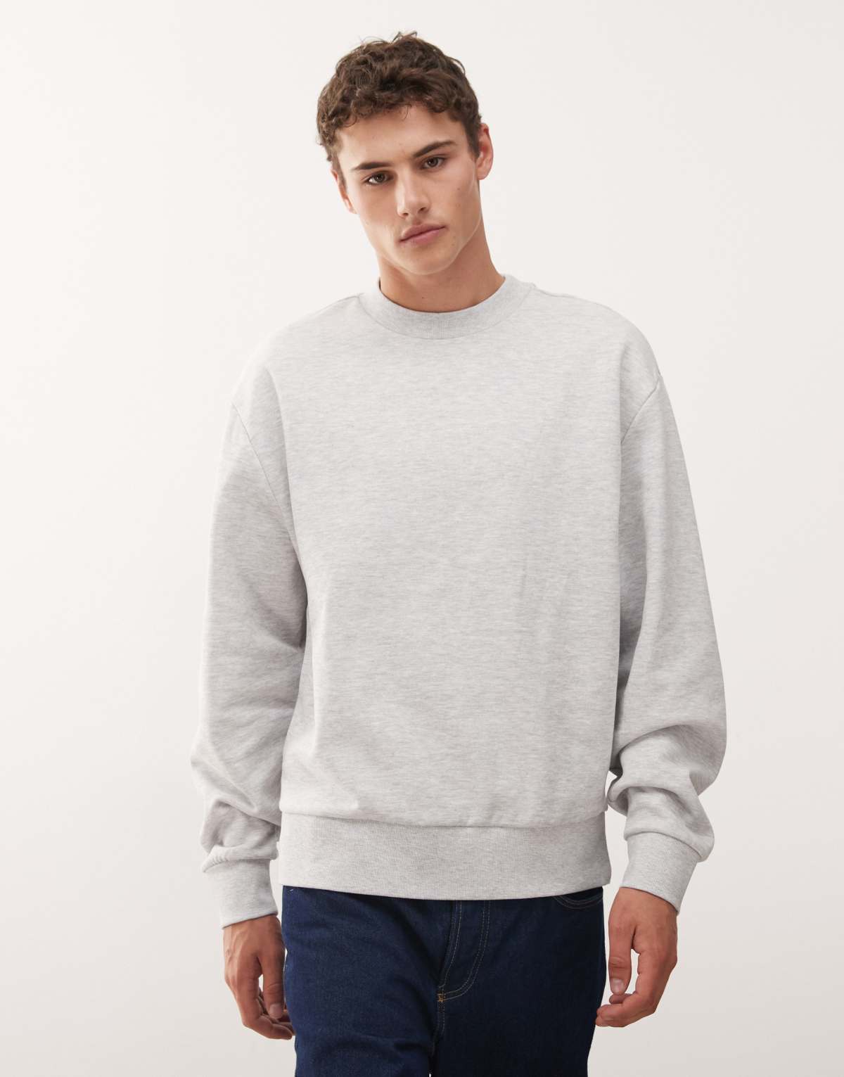 COLLUSION sweatshirt in grey marl
