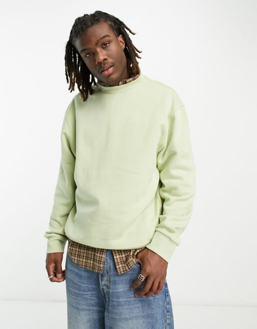 COLLUSION sweatshirt in light green | ASOS