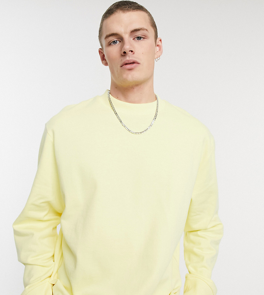 COLLUSION sweatshirt in light yellow