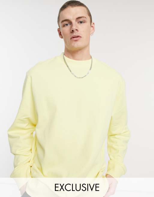 Light yellow crew hot sale neck sweatshirt