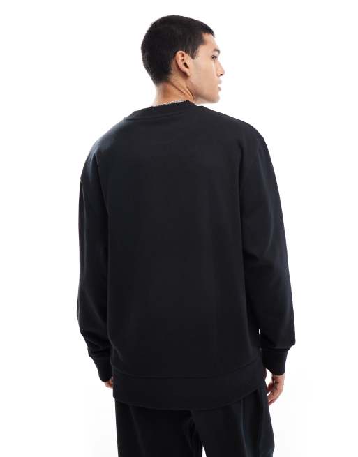 COLLUSION - Sweatshirt met print van coördinaten in zwart