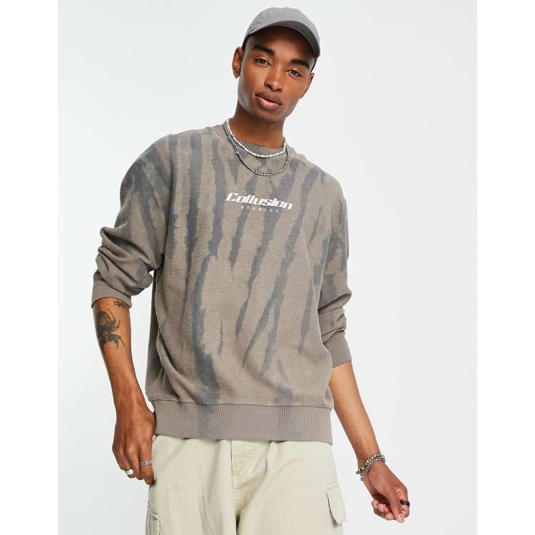 Collusion tie dye sweatshirt hotsell