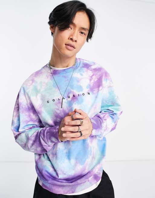 Asos tie dye sweatshirt sale