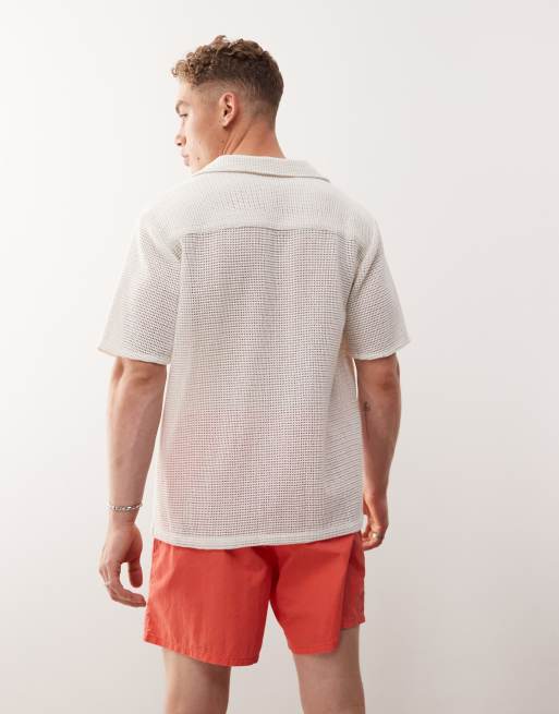 COLLUSION swim shorts in washed orange, 2 of 4