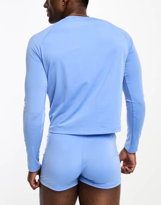 COLLUSION swim top in blue, 2 of 4