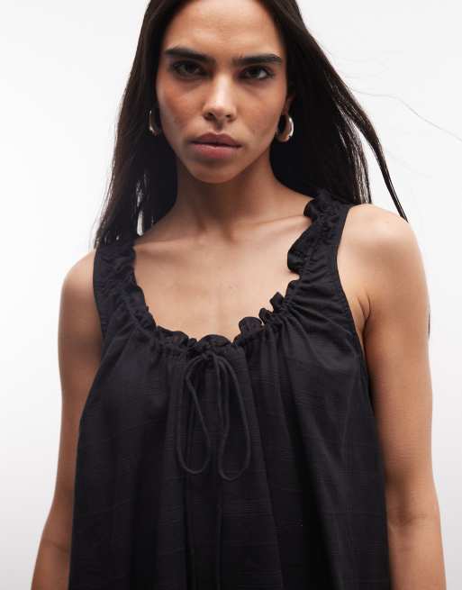 COLLUSION swing beach dress in black, 4 of 4