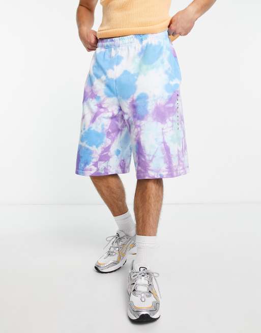 COLLUSION – Szorty oversize z logo i efektem tie dye, część zestawu