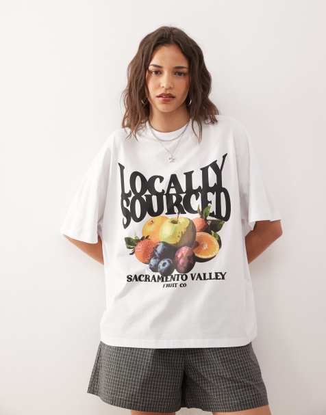 COLLUSION - T-shirt à imprimé fruits et imprimé Locally Sourced - view 1