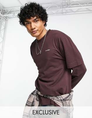 T-shirt Manches Longues Graphique Homme Collusion - Taille XS - Bleu - Occasion état Correct