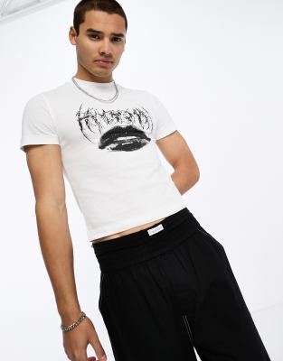 T-shirt Homme Collusion Noir - Imprimé Graphique - Taille M - 100% Coton