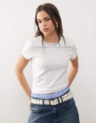 COLLUSION - T-shirt ajusté - Blanc - view 1