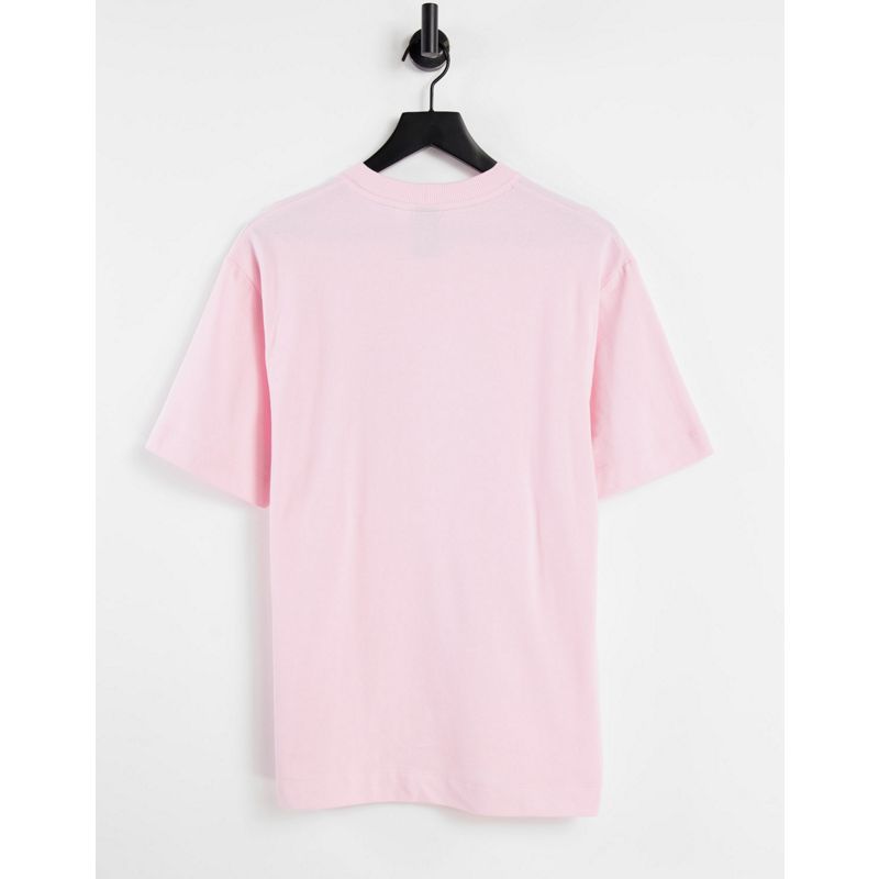 COLLUSION - T-shirt con stampa grafica a fiori rosa