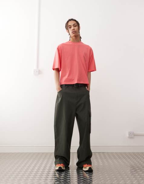 COLLUSION - T-shirt coupe carrée - Rose corail - view 1