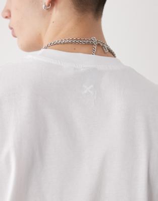Collusion T-shirt In White