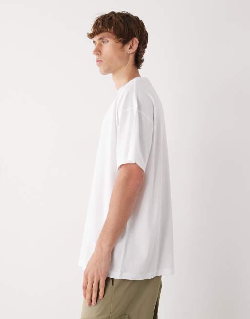 COLLUSION T-shirt in white, 4 of 5