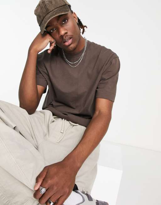 COLLUSION - T-shirt - Marron foncé