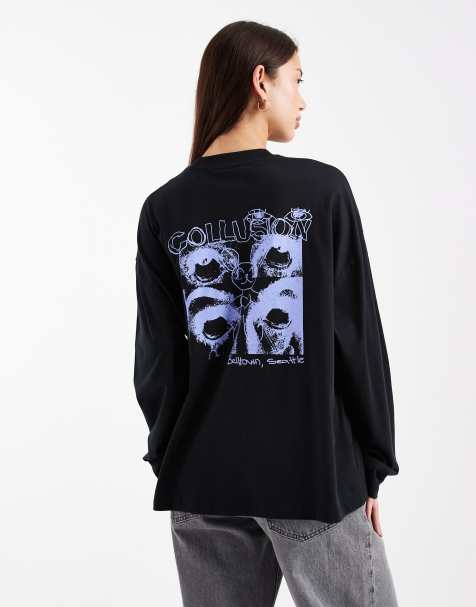 COLLUSION - T-shirt met fotoprint op de achterkant - view 1