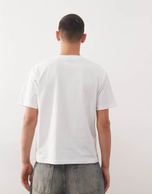 COLLUSION - T-shirt met grafische print in grijs