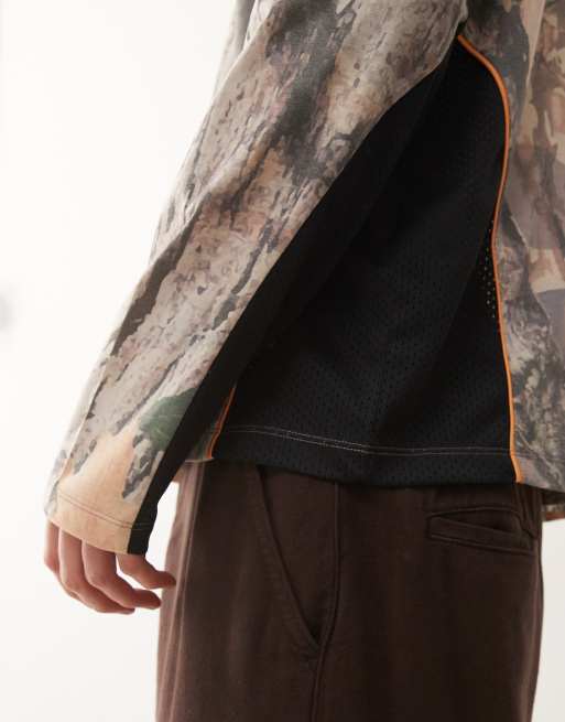 COLLUSION - T-shirt met lange mouwen en paneel met camouflageprint in multi, 5 van 5