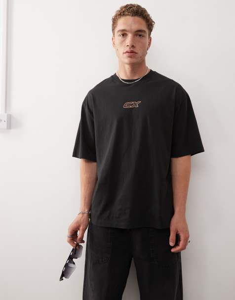 COLLUSION - T-shirt met logoprint in zwart - view 1