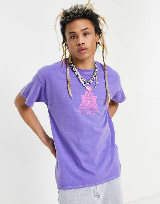 COLLUSION - T-shirt met print in paars