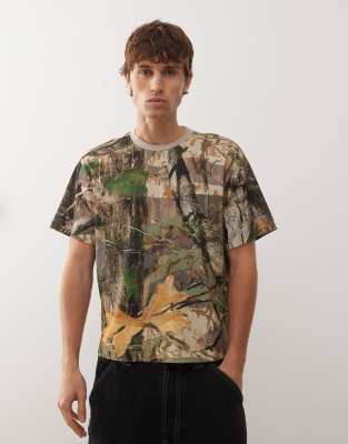 T-Shirt mit Military-Muster-Bunt Bunt XS