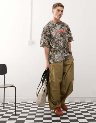 COLLUSION - T-shirt oversize à imprimé camouflage - Multicolore
